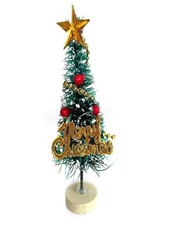 SXFSE Dollhouse Decoration Accessories, 1:12/1:6 Toy House Miniature Scene Model Mini Christmas Tree for DIY Fairy Garden Dollhouse Decoration Pretend Toys (Green) - Image 1